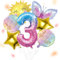 ALEGRE® Sonne Schmetterlinge Deko 3 Geburtstag Mädchen, Folienballon Schmetterling Deko Luftballon 3. Geburtstag, Geburtstagsdeko Mädchen 3 Jahre, Kindergeburtstag Deko für Schmetterling Themen Party