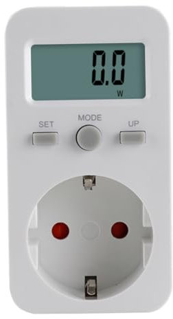 Gadpiparty Energieanalysator Digitscher Leistungsmesser Für Steckdose Misst Stromverbrauch Und Parameter Wie Leistung Spannung Stromstärke