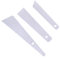 3Pcs Glue Smear Sticks, White Plastic Applicator Glue Spreaders DIY Scraper for Paper Leather Craft Art (White)
