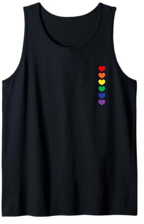 Pride Regenbogen Herz Rainbow Lgbtq JGA Gay Geschenk CSD Tank Top