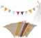 Guirnalda de Banderines,2.6M Banderines de Fiesta para Habitación Infantil,Decoración para Banderines de Tela para Niñas y Niños (Morandi Mix)