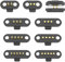 JHYOSSTHI 2 Paar magnetischer Pogo-Pin-Anschluss, 2/3/4/5P, 1 A, Patch, Pogopin, Magnetverbinder, Stecker + Buchse, 2,5 mm Durchgangslöcher, federbelastete Steckverbinder, DC Power Socke, Ladesonde