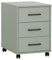Lomadox Rollcontainer Rollschrank Büroschrank Büro Arbeitszimmer 3 Schubladen Pistazie grün
