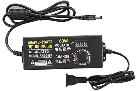 Adaptador de corriente LED de voltaje ajustable AC100V - 240V a DC3-24V 2A 3A 5A 10A transformador de iluminación adecuado for tiras de luz LED(9-24V 3A,US)