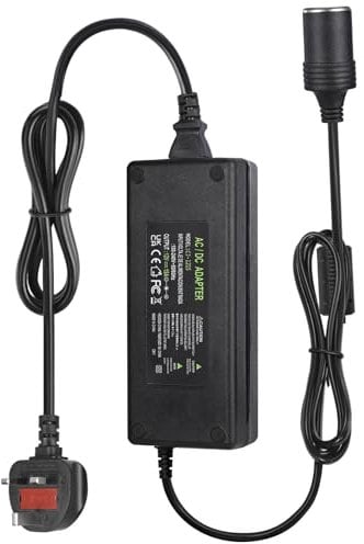 AC to DC Converter, 100V ~ 240V to 12V 15A 180W, Car Cigarette Lighter Socket AC/DC Power Supply Adapter Transformer for Tire Inflator, Refrigerator, Vacuum Cleaner and Other Devices
