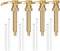VIDSTW 4 Pièces Pompe Sirop Distributeur Sirop Pompe avec 4 Longue Paille et 4 Paille Courte Pompe a Sirop Réutilisable Distributeur Sirop Pompe Doseuse pour Maison, Café, Restaurant (Or)