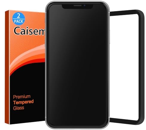 Caisemo 2 Pack Matte Glass Screen Protector Compatible for iPhone XR/iPhone 11, Easy to Install, Anti-Glare, Anti-Fingerprint, Silky Smooth