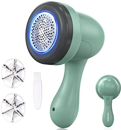 Lint Remover, Electric Fabric Shaver Bobble Remover for Clothing with 3 Blades & USB, Portable Quick Debobbler clothes Shaver Lint Roller Carpet Clothe Sweater Fuzz Pilling Fluff Remover for Clothes