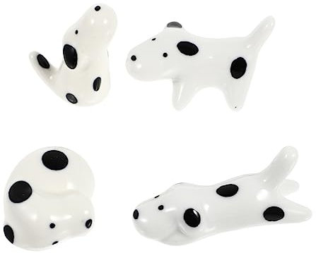 NAMOARLY 4pcs Cute Dog Chopstick Rest Adorable Tableware Holders for Dining Table Decor for Home Kitchen Use