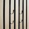 Kaempe Gancio Appendiabiti per Pannelli Fonoassorbenti Legno, Appendiabiti Da Parete Pannelli Acustici Legno, Appendi Abiti Per Muro (Nero)