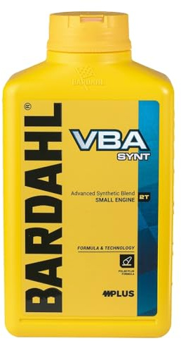Bardahl - VBA SYNT - Olio Motore per Scooter, Moto e Attrezzi da Giardino con Motore a 2 Tempi, Lubrificante con Proprietà Anti-Grippaggio, Riduce i Fumi di Scarico, 1 L