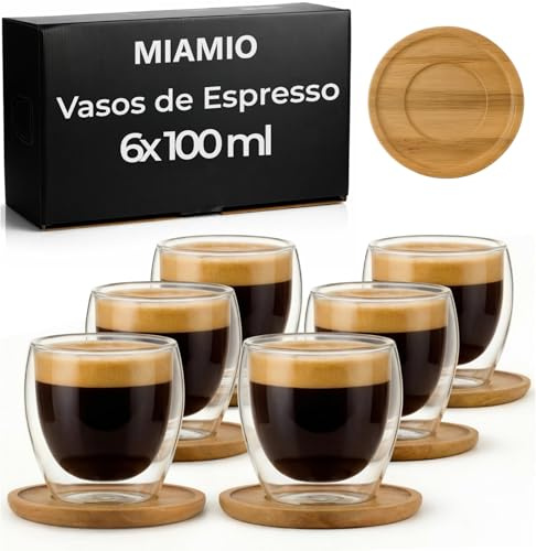 MIAMIO - espressokoppar Set, keramik Daily | keramik espressokoppar für Kaffee, Tee und Mahlzeiten, 100ml för vardagen - för vardagen at home in the kitchen daily