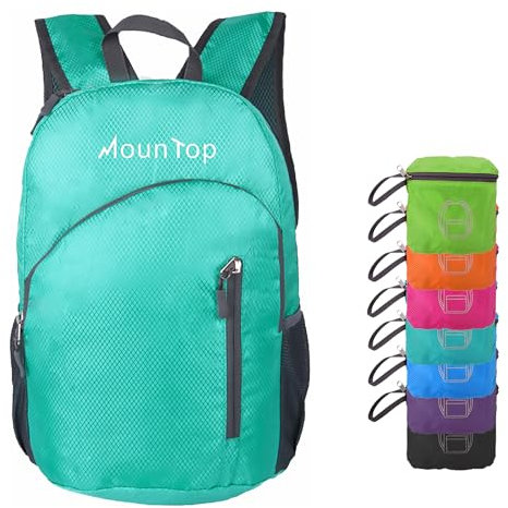 MounTop Outdoor-Rucksack für Reisen, Wandern, Reiten, blaugrün, M