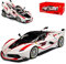 Bburago Ferrari FXX K Coupe Weiss mit Rot Nr 75 Signature Serie 18-16907 1/18 Modell Auto mit individiuellem Wunschkennzeichen