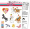 9-tlg. Tattoo-Set * BIBI & TINA * als Mitgebsel oder Geschenk | Sticker Bilder Kinder Kindergeburtstag Geburtstag Mädchen Pferde Blocksberg