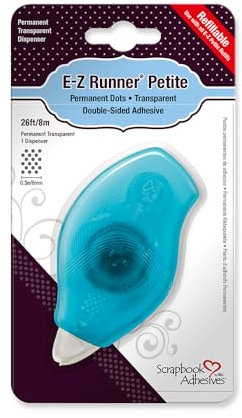 Scrapbook Adhesives E-Z Runner Dots Refillable, Translucent, 8M x 8mm