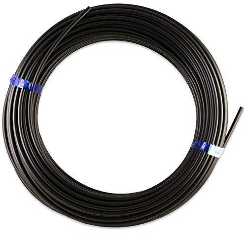 Fittingteile - Polyethylen-Schläuche Druckluftschlauch Pneumatikschlauch Industrieschlauch Wasserschlauch (Außen x Innen: 8 x 6 mm - Schwarz / 50 Meter)