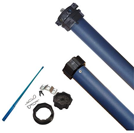 Rollladenmotor/Rollladenantrieb, 10 Nm, 23 kg Zugkraft, für 60 mm 8-Kant Rollladenwellen, Rolladenmotor mit mechanischen Endschaltern (1 ST)
