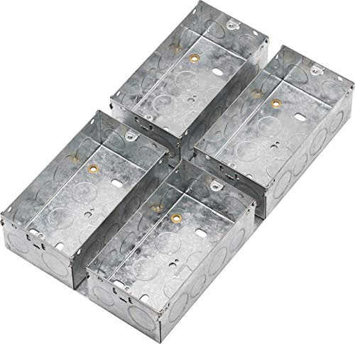 Knightsbridge 47 mm Galvanised Steel Box for Multimedia Combination Plates