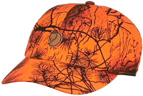 Fjällräven Unisex Lappland Camo Cap Hat, Orange Camo, S/M