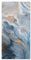 Panorama Vinylteppich Blauer und Oranger Marmor - 60x110 cm - Waschbar rutschfest Küchenteppich