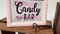 Candy Bar Postkarte, Candybar Karte, Schild