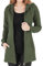 Tuopuda Donna Felpe con Cappuccio Giacca Elegante Scollo a V Top Manica Lunga Cardigan Felpe con Zip 2 Tasche Autunno Invernali Sweatshirt Cappotto Eleganti Pullover Hoodie Jumper, Verde, L