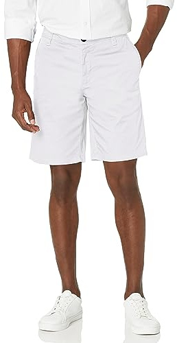 Armani Exchange Men's Solid Stretch Twill Short White,33