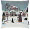 Sandner Jahreszeiten Gobelin Kissenhülle 45x45 cm Winter Kissenbezug Dekokissen Sofakissen Made in Germany, Multicolor, 3910