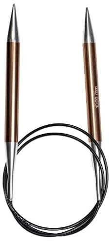 Lana Grossa Rundstricknadel Aluminium | leicht & stabil | glatte Oberfläche für müheloses Stricken | ideal für alle Garne | langlebig & komfortabel | 100/10,0