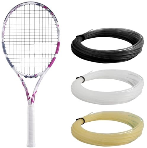 Babolat, Raquette de Tennis Evo Aero Pink Cordée pour Adulte, Idéale pour Progresser, Puissance et Confort, Cadre Aérodynamique Spin Alpha, Taille Grip 3, Marque Française, Rose