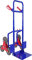 Carrello Montascale Portapacchi A Mano Portata 200 Kg Carrellino Pieghevole In Acciaio Tubolare Ruote In Gomma Dura Impilatore Per Trasporto Pacchi Grandi Portacasse Portasacchi 112 x 61 x 44 Cm Blu