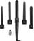 Ceramic Curling Wand, CkeyiN 5 in 1 Hair Curlers Wand with Temperature Control Professional Curling Iron for Long Short Thick Fine Hair, 360° Swivel, Black