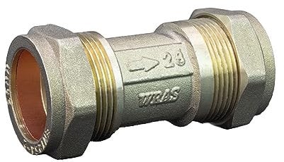 Kudos-Trading - 28mm Single Check Valve WRAS Approved Compression Fitting Non Return Valve one Way Isolation Valve DZR (28mm)