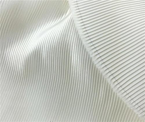 3/5/10M Krepp Falten Akkordeon Falten Falten Satin Stoff Designer Plissee Tuch zum Nähen Kleid Meterware 1 weiß 9 145cmx1M