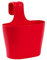 ENGELLAND 1 x Blumentopf zum Auf-Hängen, Geländertopf, Rot, Hängetopf, Balkon-Kasten, oval, Übertopf, Pflanzkasten, mit Wasserspeicher/Wasserauffangschale, 2,8 Liter