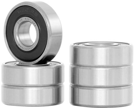 XiKe Kugellager 6201-2RS 12x32x10mm Wälzlagerstahl 6er-Pack