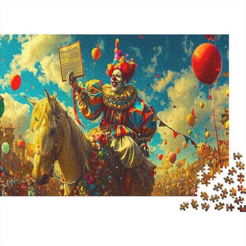 lihuogongsio Clown Puzzle 1000 Puzzle akrobatischer Clown Erwachsene Impossible Puzzle Geschicklichkeitsspiel Für Die Ganze Familie Puzzle Erwachsene Premium Quality Farbig Spaß 1000pcs (75x50cm)