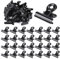 30 Pack Black Metal Bulldog Binder Clips für Lebensmittel Metall Scharnier Clip Datei Klemmen für Handwerk, Lebensmittel Zeichnung, Foto zu Hause Küchen büro (1,25 Zoll)