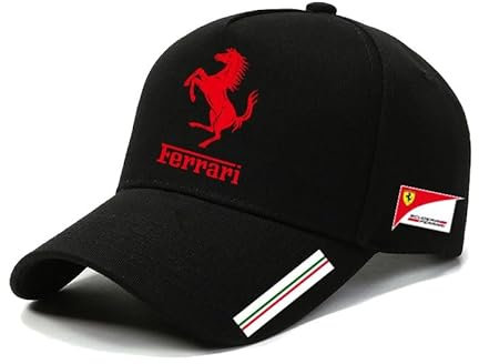 zzbFee Casquette de Baseball pour Ferrar-, Chapeau de Soleil Imprimé Chapeau de Course Unisexe,Casquette de Baseball Trucker Ajustable pour Les Sports de Plein air,B