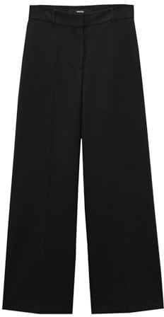 someday Damen City Pants | Klassische Anzughose Catsby Wide aus Viskose Mix Black, 38