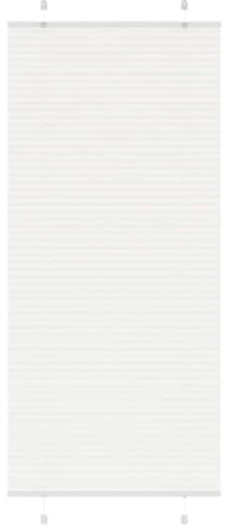vidaXL Plissee Weiß 100x200 cm Stoffbreite 99,4 cm Polyester