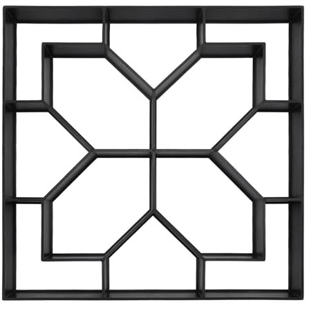 Moldes Hormigón, 40 X 40Cm Reutilizable para Hacer Caminos Hormigón,para Hacer Caminos, Adoquines Piedra para Césped, Patio, Jardín, Exterior, Tierra Moldes Pavimentación Pasarelas