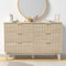Yvsevnr Kommode mit 6 Schubladen Holz, Kommode Schlafzimmer, Sideboard mit viel Stauraum, 120 cm, Schubladenschrank für Schlafzimmer, Wohnzimmer, Flur, Kinderzimmer, Jugendzimmer und Büro