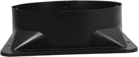 Mikikit Clapet Retour pour Hotte Aspirante, Bouche de Ventilation Abs Noir, Anti-refoulement, Installation Facile Cuisine et Salle de Bain