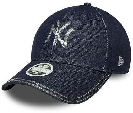 New Era New York Yankees Denim Sequin 9Forty Women Cap Dunkelblau - One-Size