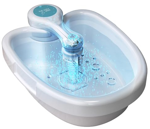 Ionisches Fußbad, Ionen Fussbad Detox, Elektrolyse Fußbad Set, tragbare Spa-Reinigungsmaschine für die Füße, mit Becken, Induktionsgerät, Tragbare Pedicure Foot Bathtub (Bassin)