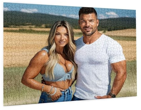 Puzzle Personalisiert mit eigenem Foto 1000/1314/2000/3000/5000 Teile aus Holz Gestalte Dein eigenes Fotopuzzle, Fotopuzzle Freundin Kinder zu Weihnachten Geschenke Valentinstag & Hochzeiten C-3216