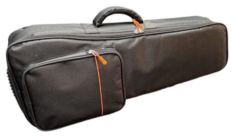 Gigbag Rucksack für Flöte, 62 cm, Polyester, für 14/17/21 Shengs, mit Außentasche und Schultergurt