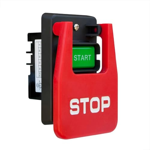 Ounfhtrttk Fast for Power Tool Off,for Table Saw, Router for Table Compatible 120V/230V Dual Voltage Paddle Switch, Large Knee Design